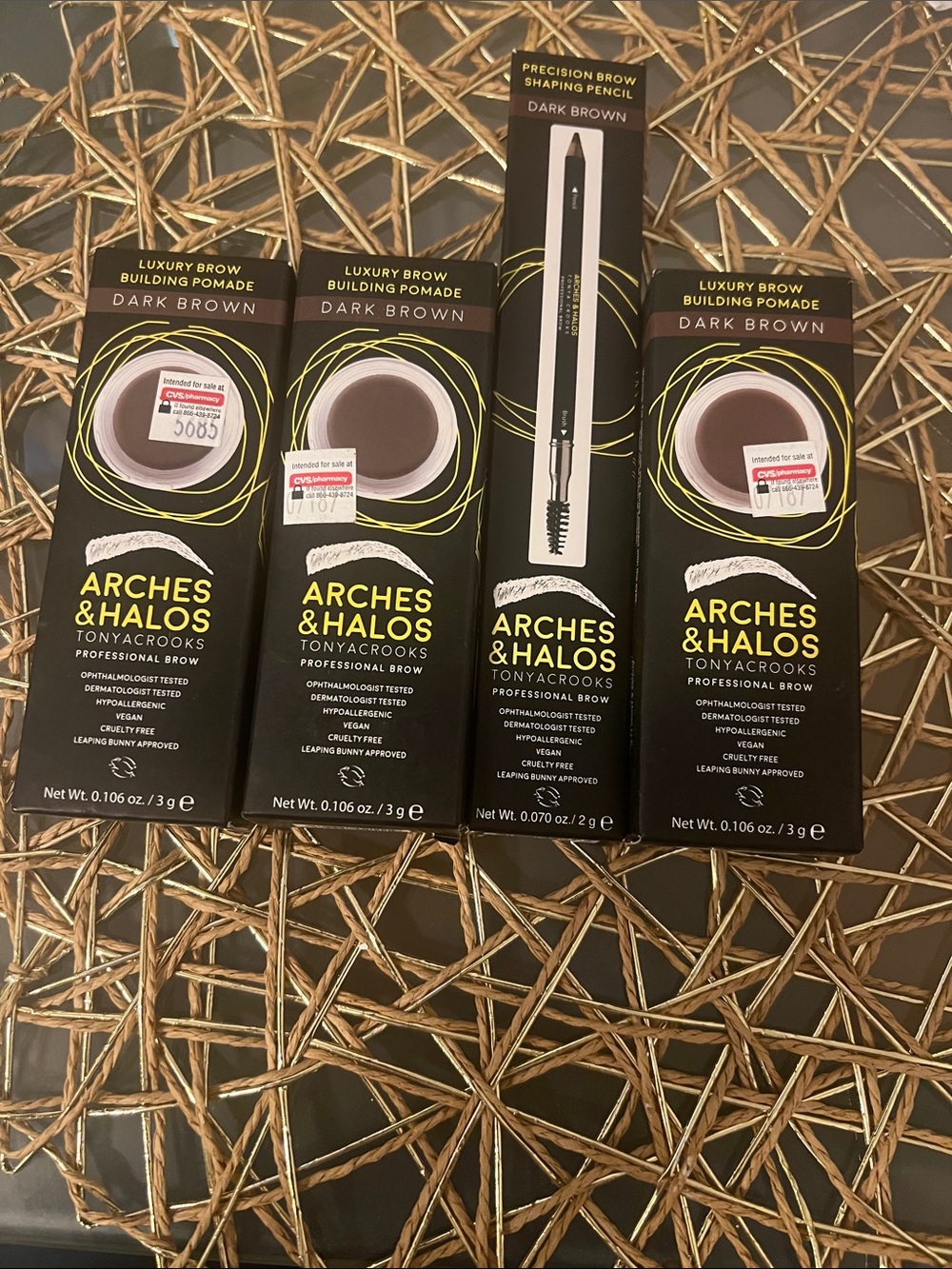 Arches & Halos Luxury Brow Building Pomade + Precision Brow Pencil - Dark Brown